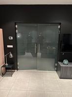 Glazen deur dubbel, Doe-het-zelf en Bouw, Deuren en Vliegenramen, Ophalen, Gebruikt
