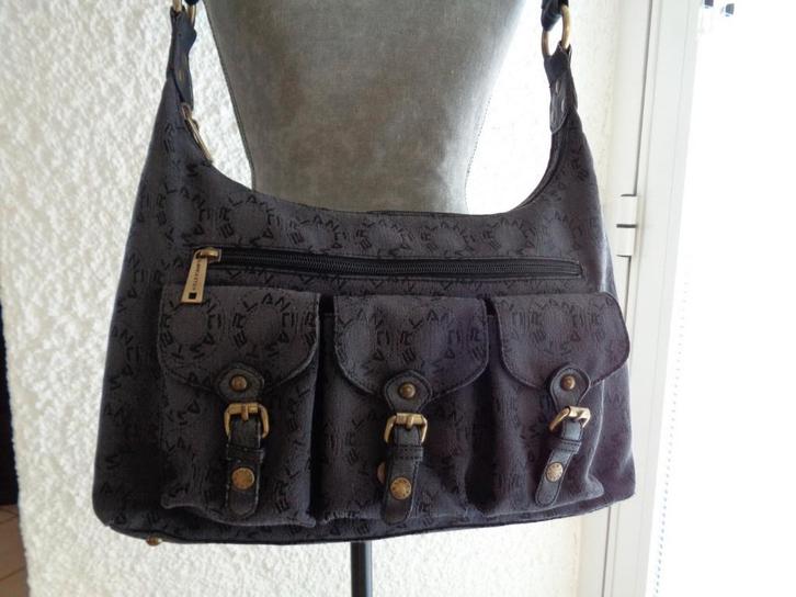 Sac noir genre toile: "Marque Lancaster". Bandoulière, Bijoux, Sacs & Beauté, Sacs | Sacs à bandoulière, Utilisé, Autres marques