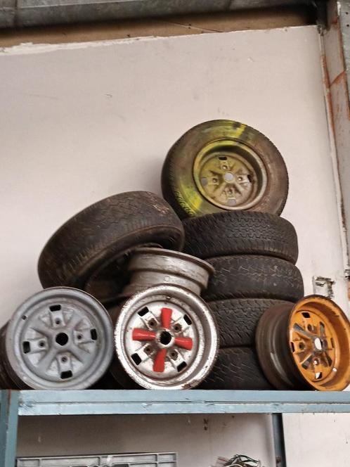 set stalen Velgen Innocenti Cooper - Classic Mini Cooper, Auto-onderdelen, Remmen en Aandrijving, Mini, Oldtimer onderdelen, Rover