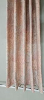 Pastel dessin - ongevoerd vintage gordijn, Huis en Inrichting, Stoffering | Gordijnen en Lamellen, Crème, Gebruikt, 200 cm of meer