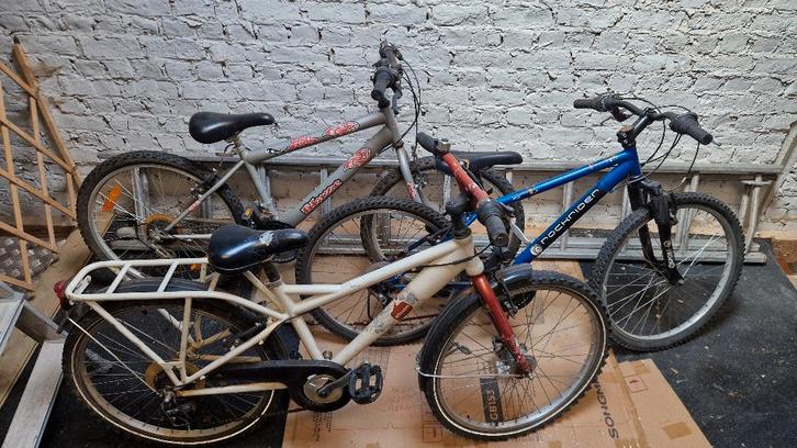 3 jongensfietsen, wielmaat 24inch, samen 50euro, Fietsen en Brommers, Fietsen | Jongens, Gebruikt, 24 inch, Versnellingen, Ophalen of Verzenden