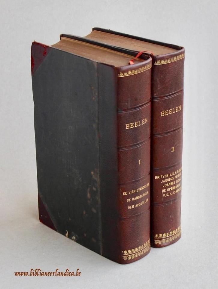 BIJBEL N. Testament (1910) J.T. BEELEN - Halfleer, COMPLEET!, Antiek en Kunst, Antiek | Boeken en Manuscripten, Ophalen of Verzenden