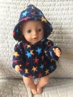 266. Babyborn: Nieuw donkerblauwe fleece jas met sterren, Kinderen en Baby's, Speelgoed | Poppen, Ophalen of Verzenden, Nieuw