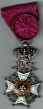 Medaille officier in de Orde van Leopold I met doosje, Verzamelen, Militaria | Algemeen, Verzenden, Overige soorten, Lintje, Medaille of Wings