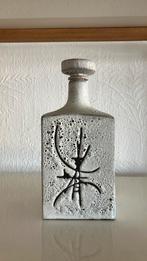 Henri Cimal fles jaren 50 brutalist, Antiek en Kunst, Antiek | Keramiek en Aardewerk