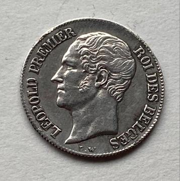 Belgique 20 centimes 1852 Leopold 1er argent sup