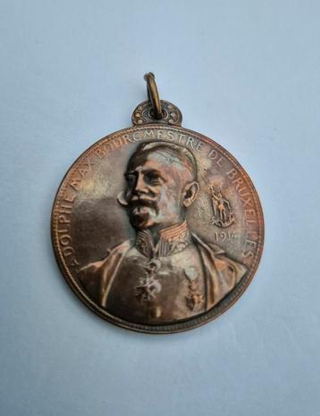   Adolphe Max Burgemeester van Brussel, Medaille  28 mm