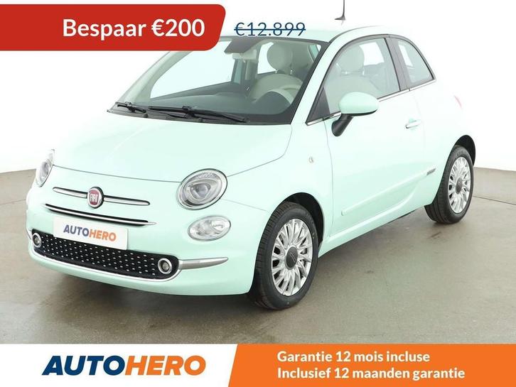Fiat 500 1.2 Lounge (bj 2020, automaat), Auto's, Fiat, Te koop, ABS, Airbags, Airconditioning, Bluetooth, Boordcomputer, Centrale vergrendeling