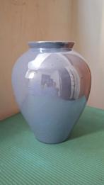 Glanzende blauwe vaas Hoogte is 25 cm., Ophalen of Verzenden, Gebruikt, Blauw, Minder dan 50 cm