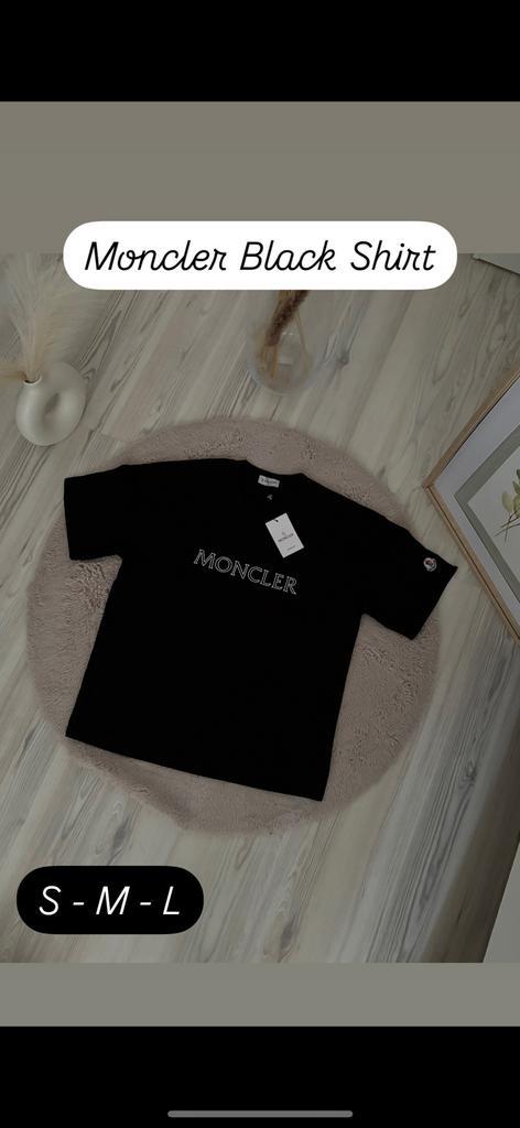 Moncler T-shirt, Kleding | Heren, T-shirts, Nieuw, Overige maten, Zwart, Ophalen