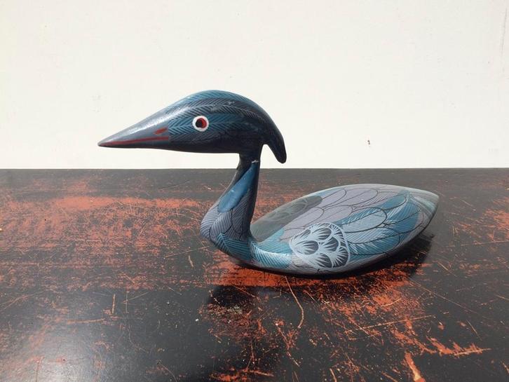 Handwerk van Haïti : Houten oopzee eend, Huis en Inrichting, Woonaccessoires | Overige, Gebruikt, Ophalen of Verzenden