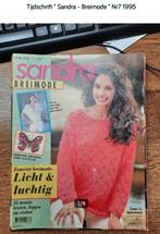 Tijdschrift " Sandra - Breimode " Nr7 1995 A65, Patroon of Boek, Gebruikt, Breien, Verzenden