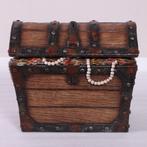 Pirate Treasure Chest – Schatkist 48 x 33 x 41 cm, Huis en Inrichting, Woonaccessoires | Kisten, Ophalen, Nieuw