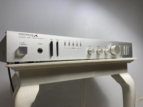 Zeldzame Pathé-Marconi stereo versterker Made in Japan, Audio, Tv en Foto, Versterkers en Ontvangers, Gebruikt, Stereo, 60 tot 120 watt