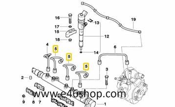 Hogedruk leiding cilinder 2 tot 4 mini R50 oe 13537791115 or beschikbaar voor biedingen