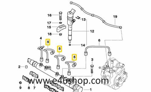 Hogedruk leiding cilinder 2 tot 4 mini R50 oe 13537791115 or, Auto-onderdelen, Brandstofsystemen, Mini, Nieuw, Ophalen of Verzenden