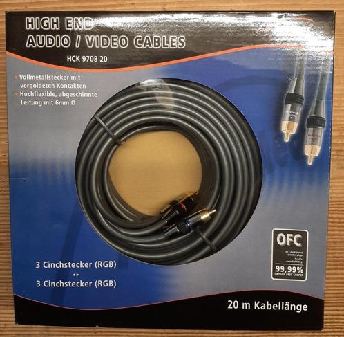 3x 20m High End  audio/video kabels profitec, Audio, Tv en Foto, Audiokabels en Televisiekabels, Nieuw, Componentkabel, 10 meter of meer