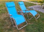 Relax ligstoel 2 stuks, Tuin en Terras, Tuinstoelen, Ophalen, Zo goed als nieuw, Textileen, Verstelbaar