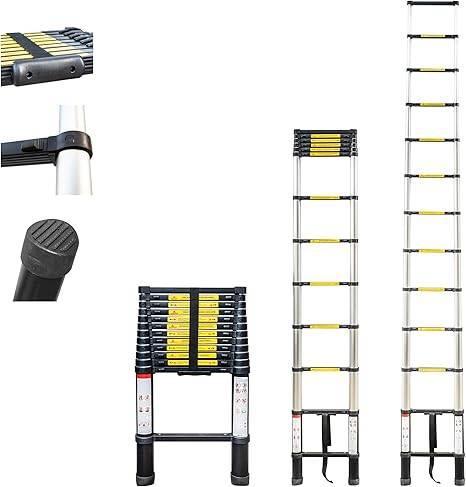 HOSTRÖM | Échelle télescopique | 4,4 m | LIVRAISON GRATUITE, Bricolage & Construction, Échelles & Escaliers, Neuf, Échelle, 4 mètres ou plus