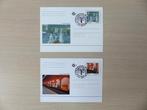 2 Briefkaarten 1997 - BK52/53 : Kunstwerken Brusselse metro, Postzegels en Munten, Postzegels | Europa | België, Ophalen of Verzenden