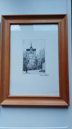 Tekening Toren van Rotselaar van Theo Humblet, Antiquités & Art, Enlèvement ou Envoi