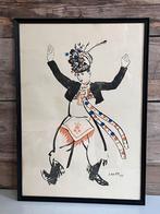Zeefdruk, onleesbaar gesigneerd, Antiek en Kunst, Ophalen of Verzenden