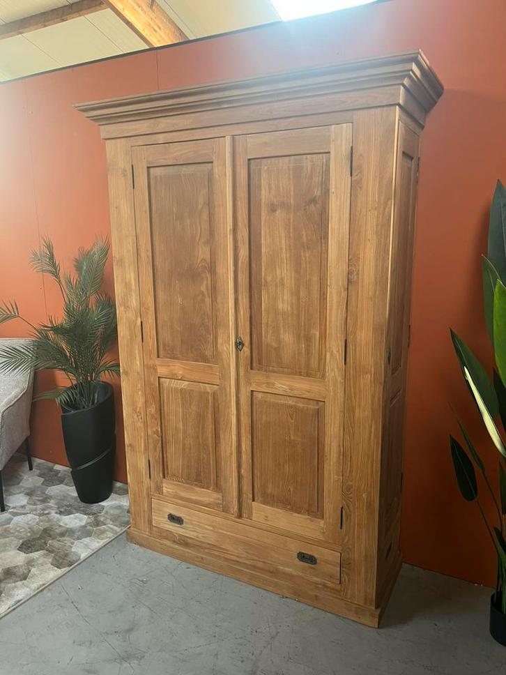 Teakhouten Jagerskast    NIEUW, Huis en Inrichting, Kasten | Overige, Nieuw, Ophalen