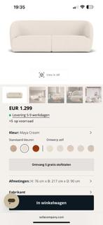 Zetel Sofacompany Paula, Huis en Inrichting, Zetels | Zetels, Ophalen, Driepersoons, Zo goed als nieuw, Rechte bank