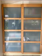 schuifdeuren met glas, Huis en Inrichting, Ophalen, 200 cm of meer, 50 tot 100 cm, Zo goed als nieuw
