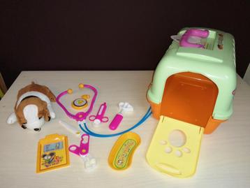 dierenartssetje met benodigdheden beschikbaar voor biedingen