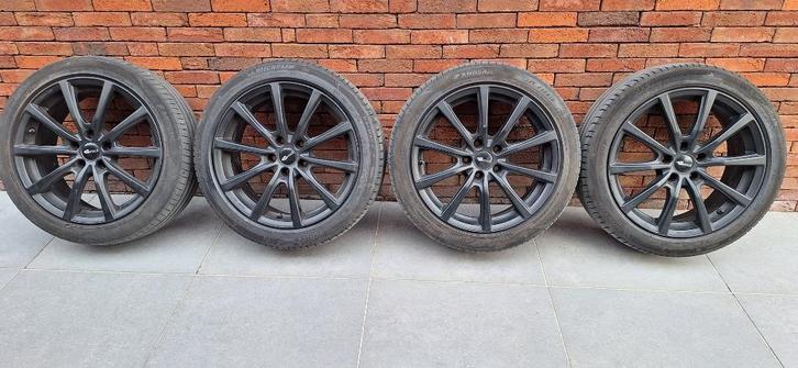 Alu velgen Brock 18" zwart Steekmaat 5x114,3  7,5j ET 45, Auto-onderdelen, Banden en Velgen, Velg(en), Zomerbanden, 18 inch, 225 mm