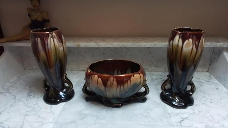 Thulin schouwgarnituur, Antiek en Kunst, Antiek | Keramiek en Aardewerk, Ophalen of Verzenden