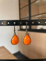 Leuke oranje oorbellen, Handtassen en Accessoires, Oorbellen, Overige materialen, Hangers, Oranje, Ophalen of Verzenden