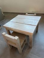 Kindertafel + 2 stoeltjes, Kinderen en Baby's, Kinderkamer | Tafels en Stoelen, Ophalen, Gebruikt, Tafel(s) en Stoel(en)