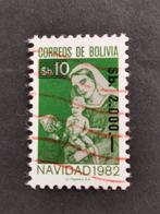 Bolivia 1984 - Kerstmis van 1982 met opdruk, Ophalen of Verzenden, Zuid-Amerika, Gestempeld