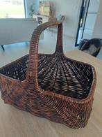 Rieten mand 37cm x 28cm x 20cm + handvat, Mand, Ophalen of Verzenden, Zo goed als nieuw, Riet