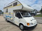 Ford Transit 2.5Diesel 1994 Oldtimer Camper 6 personen, Caravanes & Camping, Jusqu'à 5, Entreprise, 5 à 6 mètres, Diesel