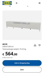 BESTA TV MEUBEL IKEA, Ophalen, Zo goed als nieuw