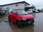 Fiat 500e  Ongevalwagen !!!!, Auto's, Euro 6, Cabriolet, Leder, 5 zetels