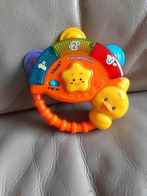 Vtech P'tit tambourin, Kinderen en Baby's, Speelgoed | Vtech, Zo goed als nieuw, 0 tot 6 maanden, Ophalen of Verzenden