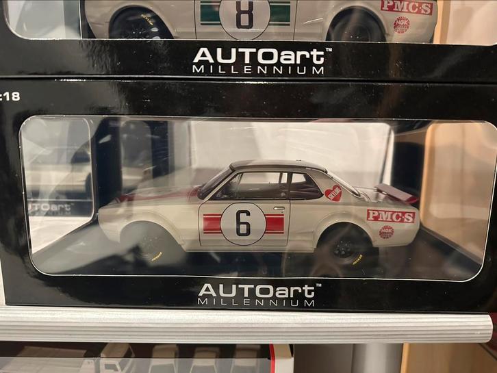 Nissan Skyline GT-R2000 KPGC10 1971 Japan GP Winner 1:18, Hobby en Vrije tijd, Modelauto's | 1:18, Nieuw, Auto, Autoart, Ophalen of Verzenden