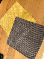 4 kussenslopen Ikea 50x50cm, Huis en Inrichting, Ophalen of Verzenden, Zo goed als nieuw, Geel, Rechthoekig