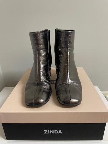 Enkellaarsjes van Zinda, metallic, mt 38 beschikbaar voor biedingen