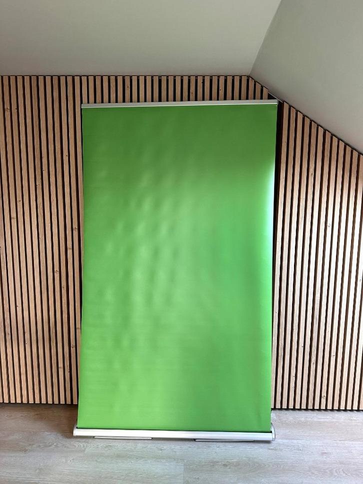 Premium Roll-up banner Green screen 120cm x 200cm + draagtas, Audio, Tv en Foto, Fotografie | Fotostudio en Toebehoren, Zo goed als nieuw