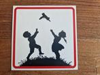 Banksy kids with gun sticker, Ophalen of Verzenden, Zo goed als nieuw, Sticker