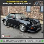 Porsche 911 2.4 - 1973, Auto's, 4 zetels, Cabriolet, Zwart, Leder