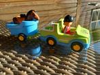 Playmobil Wagen met paardentrailer, Ophalen, Zo goed als nieuw, Complete set