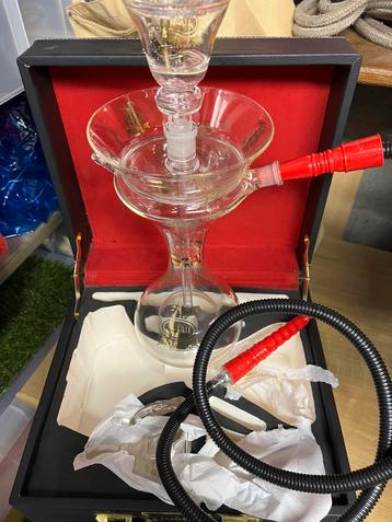 Glazen shisha merk Alfakher, Verzamelen, Rookartikelen, Aanstekers en Luciferdoosjes, Ophalen