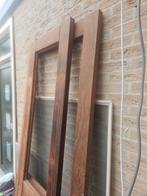 Hardhouten openslaande tuindeuren nieuw, Doe-het-zelf en Bouw, Ophalen, Glas