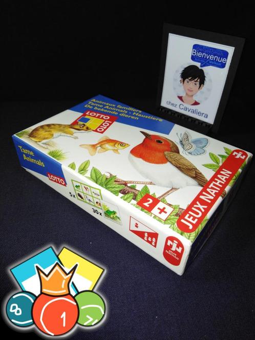 De bekende dieren Lotto - Nathan spel voor vroeg leren, Kinderen en Baby's, Speelgoed | Educatief en Creatief, Nieuw, Taal en Lezen